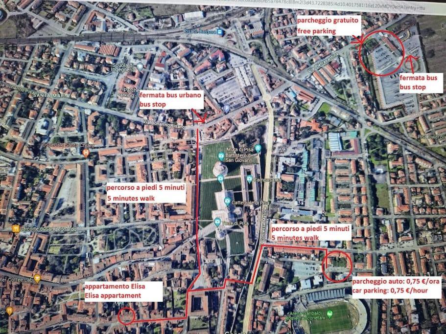 Casa Elisa Due Passi Dalla Torre Pendente Пиза Экстерьер фото